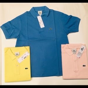 🆕Lacoste 1 kid size 12-16 short sleeve polo NWT